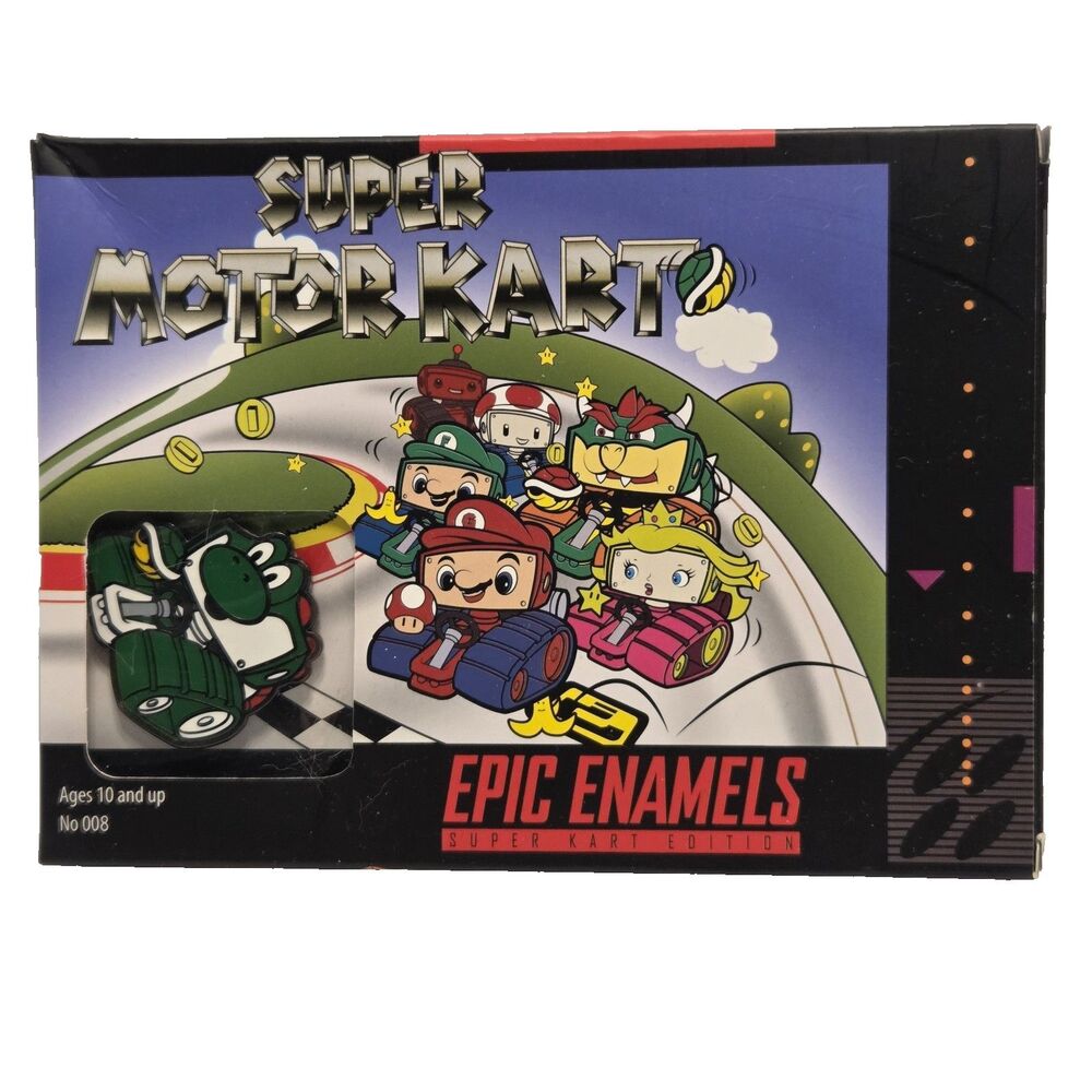Geek Fuel Exclusive Epic Enamels Super Mario Kart  Yoshi Collectible Pin